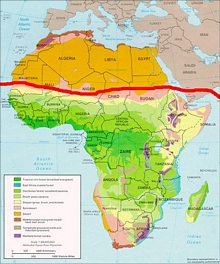 Geographical coverage of Afrotropical region